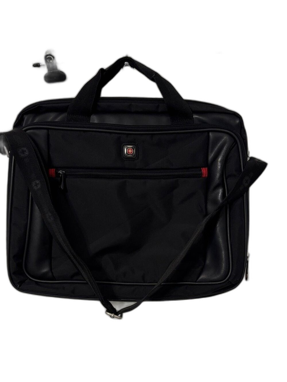 SwissGear Black Laptop Bag with Red Accents 16 x 14
